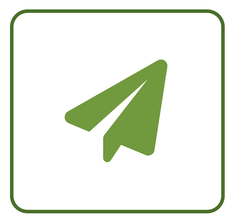 Icon paper plane - nachhaltige Mobilität