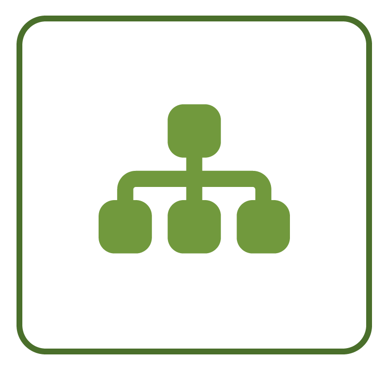 Icon Sitemap - Symbol für Organisation/ Struktur